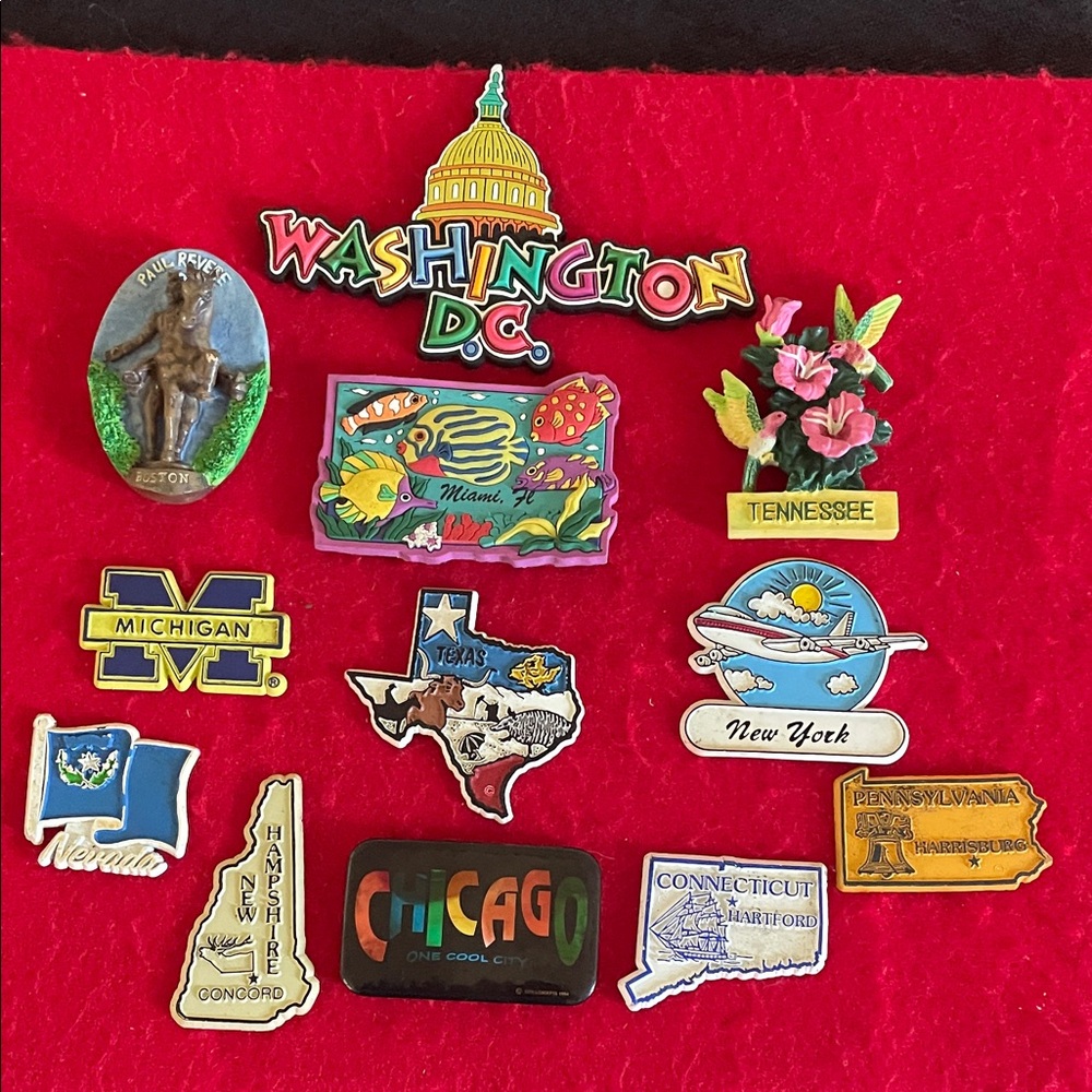 Colorful Souvenir Magnet Collection